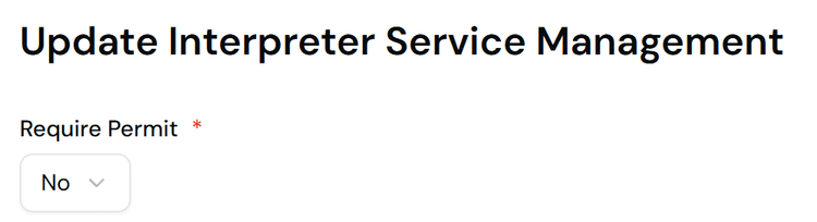 Update the status of interpreters