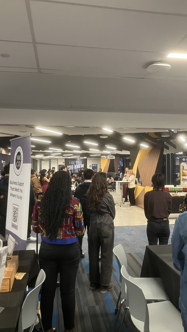 A networking event at Humber Downtown Campus
